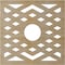 Ekena Millwork Chevron Wood Fretwork Pierced Ceiling Medallion, Birch, 24"OD x 6 1/4"ID x 1/4"T CMWP24X24X0250CHBI - alternate 4